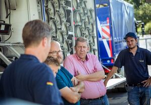 Beim THW Forchheim sprach man über Projekte und Anliegen ©THW Forchheim / Nicole Endres