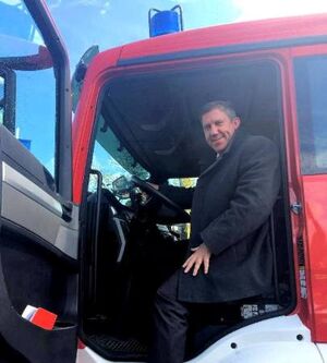 Kreisvorsitzender und MdB Andreas Schwarz weiß die Arbeit der Einsatzkräfte zu schätzen